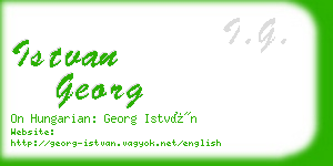 istvan georg business card